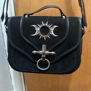 RESTYLE TRIPLE GODDESS MOON PHASES  VEGAN SUEDE PURSE